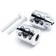 Chrome Honda Skull Paint Bar Ends Weights Sliders - CBR 600 900 929 954 1000 RR and More! (1987-2013)