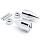 Chrome Spiked Bar Ends Weights Sliders For Honda CBR 600 900 929 954 1000 