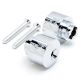 Chrome Engraved Bar Ends Weights Sliders For Honda 