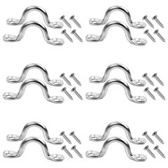 Bimini Top Pad Eye Loop, No Rust 316 Stainless Steel, Tie Down Loop 12-Pack