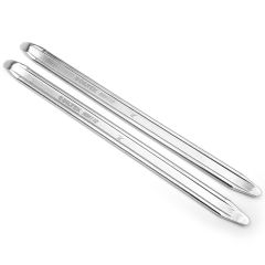 Biltek 12" Straight & Curved Tire Iron Tool- Durable Forged Steel- Set of 2