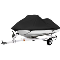 Trailerable Personal Watercraft Cover 136"-145" Black Storage Covers Elastic Hem