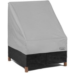 Outdoor Patio Chair Furniture Cover - 36"W x 37"D x 36"H - Gray with Black Hem