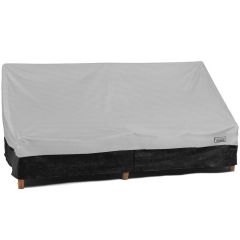 Outdoor Patio Sofa Couch Furniture Cover - 79"W x 38"D x 35"H - Gray & Black